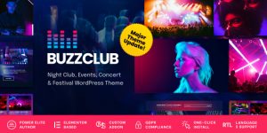 Buzz Club v2.2.2 - Night Club, DJ & Music Festival Event WordPress Theme