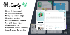 Certy v1.6.0 - Creative Resume & CV WordPress Theme