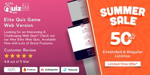 Elite Quiz v2.3.9 – Trivia Quiz | Quiz Game – Web Version Nulled