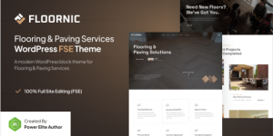 Floornic v1.0.0 - Flooring and Paving Services Gutenverse FSE WordPress Block Theme