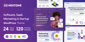 HexTone v1.0 - Software, SaaS & Startup WordPress Theme