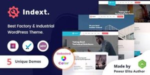 Indext v2.3 - Industrial Business WordPress Theme + RTL