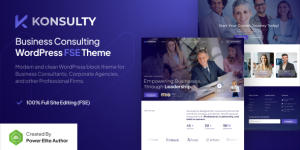 Konsulty v1.0.0 - Business Consulting Gutenverse FSE WordPress Block Theme