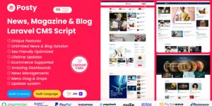 Posty v1.0 – News Management System Laravel CMS