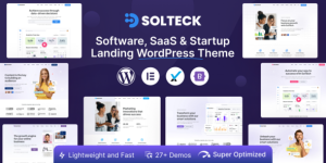 SolTeck v1.0.7 - Software, Startup & SaaS Landing WordPress Theme