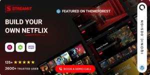 Streamit v4.3.3 - Movie Streaming WordPress Theme for OTT & Video