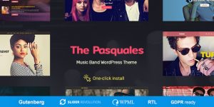 The Pasquales v1.2.4 - Music Band, DJ and Artist WP Theme