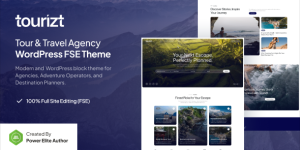 Tourizt v1.0.0 – Tour & Travel Agency Gutenverse FSE WordPress Block Theme