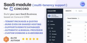 SaaS module for Concord - Transform your CRM into a Powerful Multi-Tenancy Solution 27 February 2026