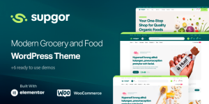 Supgor v1.0.4 - Grocery Store and Food WordPress Theme