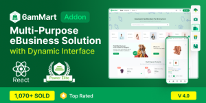 6amMart – React User Website v4.0.1 Download
