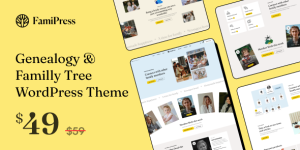 FamiPress v1.1.9 - Genealogy & Family Tree WordPress theme
