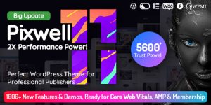 Pixwell v11.8 – Modern Magazine Wordpress Theme