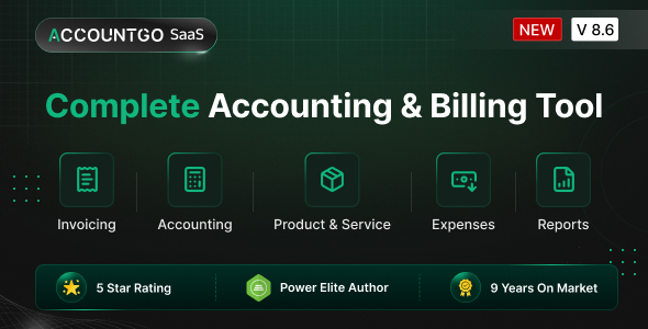 AccountGo SaaS v8.6 – Accounting and Billing Tool Nulled