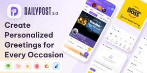 DailyPost v2.0 - Poster Maker, Festival & Business, Crafto App Clone
