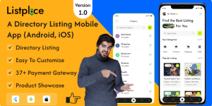 Listplace v1.0 - Business Directory Listing Flutter App (Android, iOS)