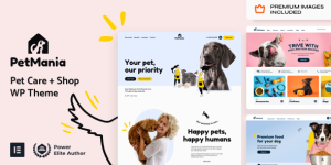 PetMania v33 - Pet Care & Shop WordPress Theme