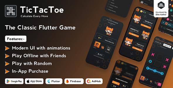 Tic Tac Toe v2.1.0 – The Classic Flutter Tic Tac Toe Game