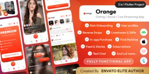 Orange - Dating app with Livestream, Chat, Gifts, Payouts Full App 23 March 2026