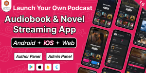 DTPocketFM v1.6 - Podcasts, AudioBooks, Novels, Threads, Music Flutter App (Android-iOS-Web) Admin Panel
