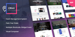 Event Management WordPress Theme for Booking Tickets - EM4U v1.9.2